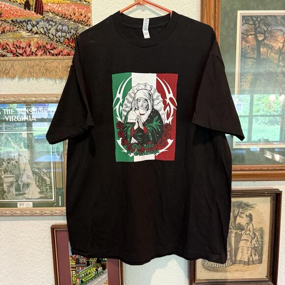 American Vintage Other - Vintage 00s RARE Our Lady Of Guadalupe Praying Jesus Religious Shirt Size XL